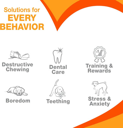 Ergonomic Hold Wishbone Power Chew Toy for Dogs, Dog Toys for Aggressive Chewers, Bison Flavor, Small - up to 25 Ibs, 1 Count